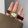 Elegant Women's Watch, Square Retro Style, Small Gold Brick Watch, Women's Brand, Workplace Art, Women's Watch Gift.
