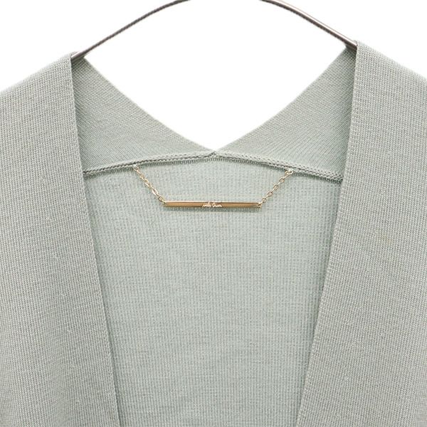 Mila Owen Long Sleeve Long Knit Cardigan Blue Gown Coat Women Used