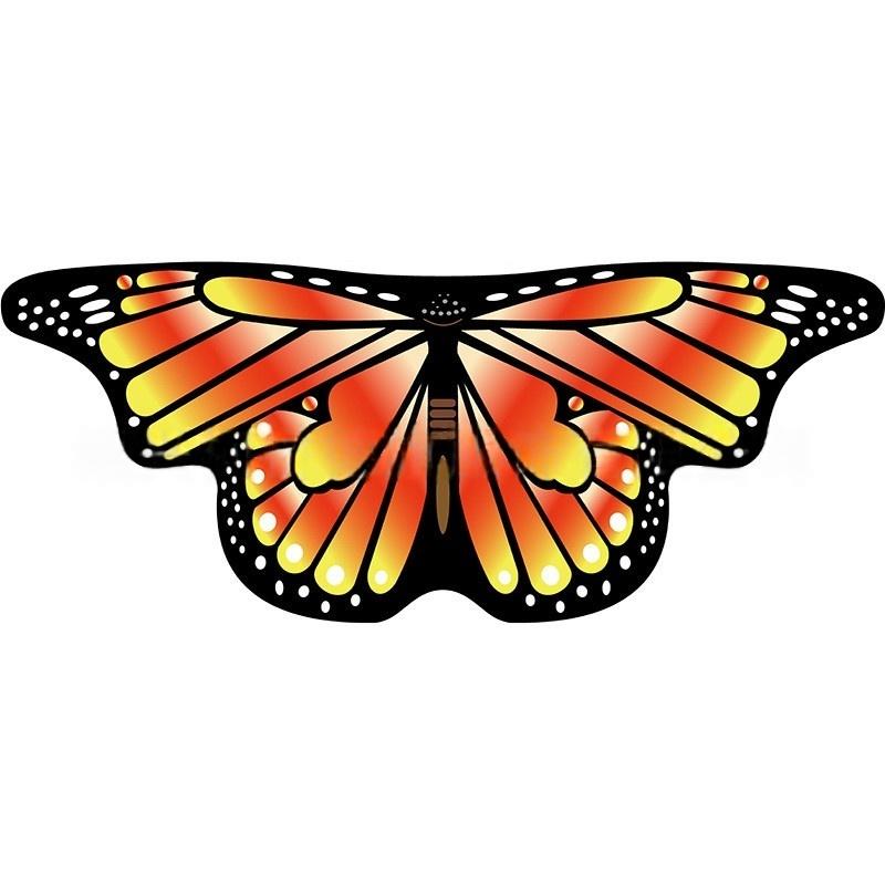 Kids Halloween Costume Set Funny Chiffon Butterfly Wings Cape,Mask,Headband Performance Cosplay Props Elf Angel Wings Costumes