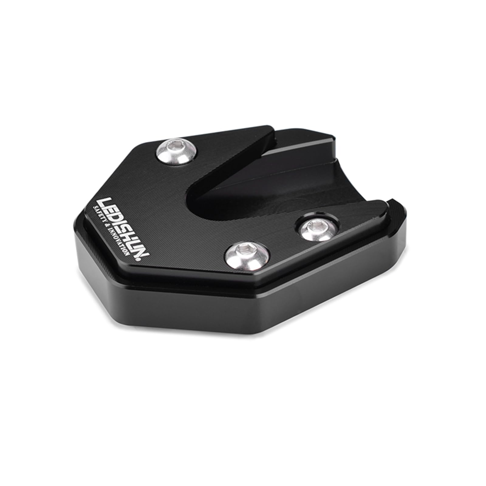

LEDISHUN Motorcycle Side Stand Plate for Suzuki GSX250R (DN11A), V-Strom 250, and GSR250 (Black)