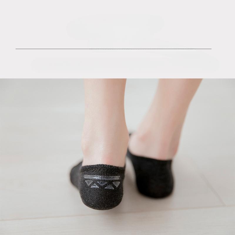 10 Pairs Invisible Summer Sporty Casual Anti-slip Women Short Socks Low Cut Boat Socks Cotton Material Seamless Young Teenagers