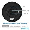 MAG Wall Clock, Wi-Fi Connected, Wireless LAN, Analog, Silent, Continuous Second Hand, Simple Design, Easy To Read, for Living RoomApartment, Approx.
