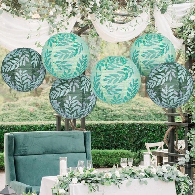 3PCS Decorative Paper Lanterns Leaf Pattern Hanging Lanterns Suitable for Weddings Birthdays and Festival Atmosphere