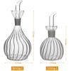 500/900ml Oil Dispenser Glass Vinegar Bottle Non-drip Condiment Container  BBQ