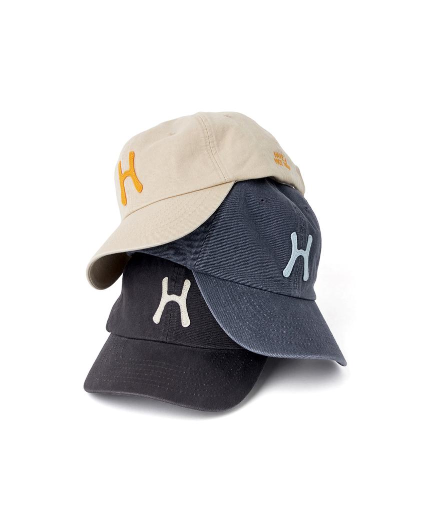 HELLO SUNRISE H Logo Cotton Ball Cap_Beige