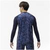 Mizuno Global Elite Graphic Undershirt Long 12JADP88 XO Size Navy Baseball/Softball (Low Neck, Sleeve)