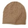 Kangsai Ni Women's 100% Cashmere Cable Knit Beanie - Warm, Fashionable, Versatile Solid Color Hat