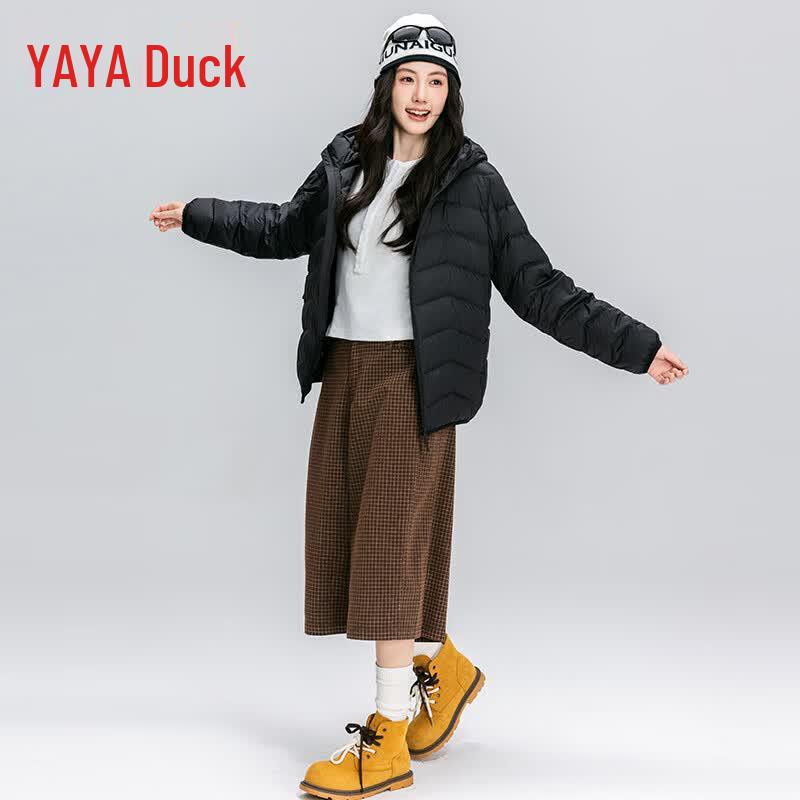 Ya Ya Women's Lightweight Hooded Down Jacket
