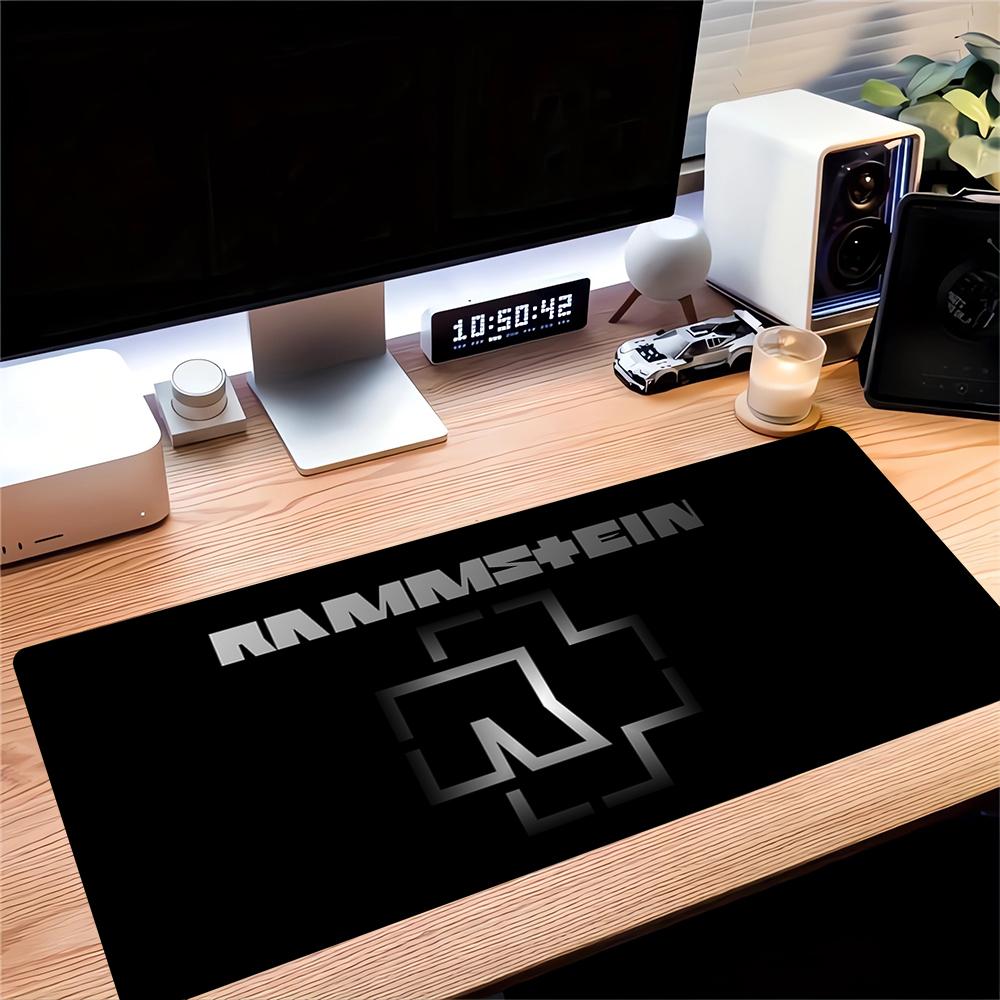 Rammstein Heavy Metal Icon Large Gaming Mouse Pad Nonslip Rubber Base Waterproof Desk Mat For Office Pc Laptop