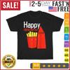 Happy Friendship Day Kawaii Ketchup and French Fries Vintage T Shirt Men Women NEW