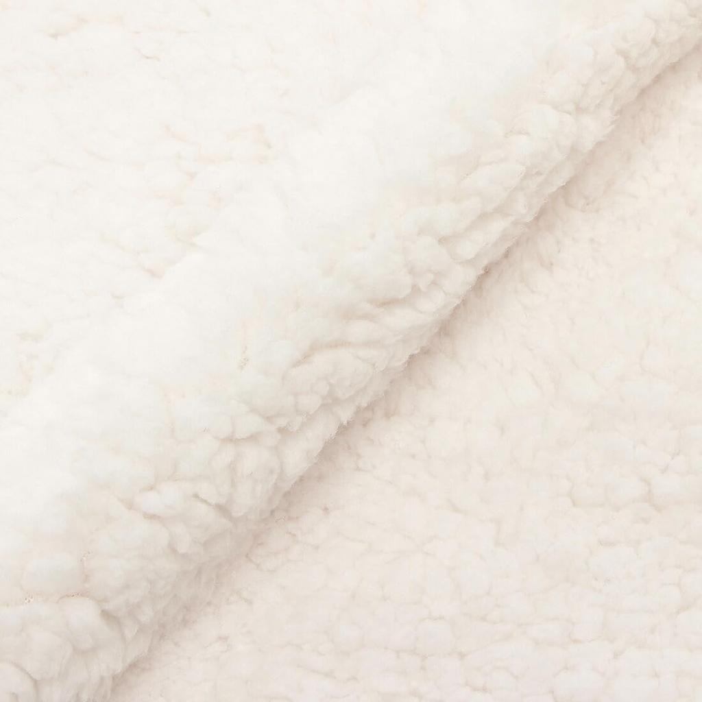 UGG Oversized Sherpa Scarf with Boa 20052 NIM Logo, White, Women's, [Used]