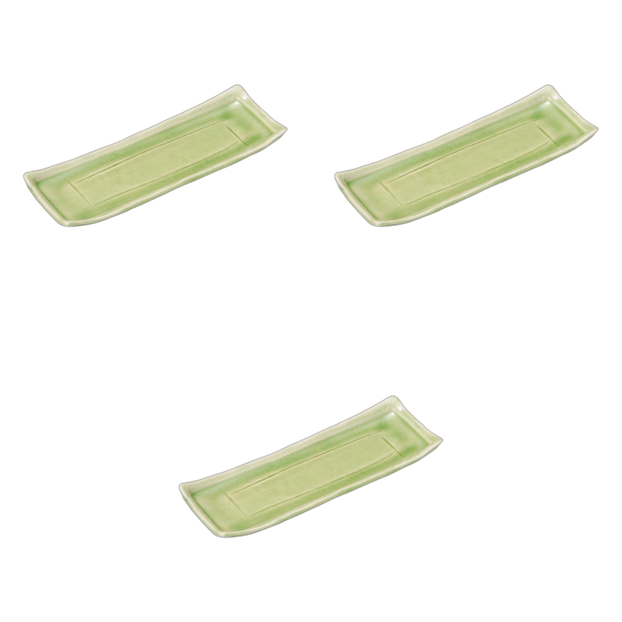 

Setomonohonpo of Vidro Rectangular Plate x x Ceramic Plate (Set 3) 10.0 [30.5 10.5 2.5 cm]