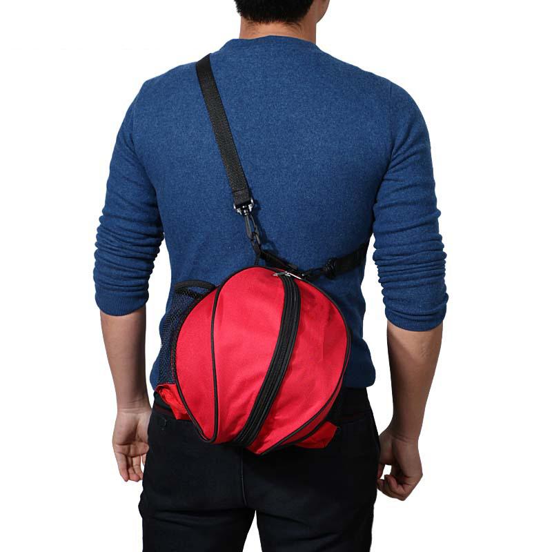 Basketball Bag Sport Football Volleyball Backpack Round Adjustable Shoulder Strap Knapsacks Storage