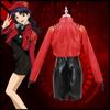 Anime Cosplay Costume Faux Leather Evangelion Cosplay Misato Katsuragi Cosplay Costumes Dress Coat Uniforms Halloween Women Costume