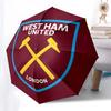West Ham United, Football Club Automatic Opening and Closing, 8 Rib Structure Portable Umbrella, Suitable for Men and Women In All Seasons