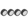 4 Pcs RC Car Tires Rubber Plastic Universal RC Car Wheel for Tamiya TT01 TT02 XV01 XV02 110 Remote