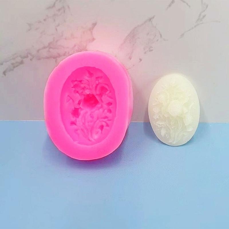 Food Grade Silicone Round Flower Flower Cake Mould for Baking Chocolate Fondant Desserts Easy Demold and Cleaning