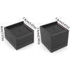 4pcs L Shape Height Increasing Pad Black Anti-slip Pad Universal Furniture Riser  Desk