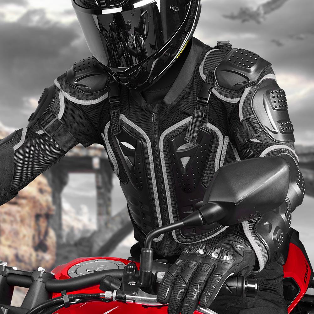 Motorcycle Off-Road Protective Armor: Leg Guards, Elbow Pads, Chest & Neck Protector