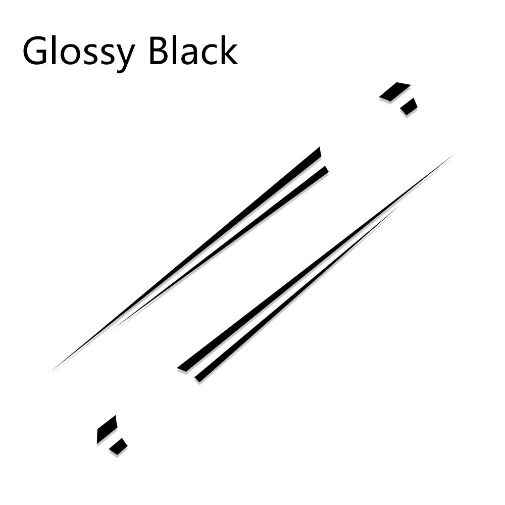 2pcs Car Sticker Long Side Stripe Decals Auto Vinyl Wrap DIY Decoration Sticker Car Racing Sports Styling Tuning Accessories