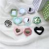 Cute Mirror Tulip Flower Folding Mobile Phone Grip Holder Socket Pocket Support for IPones Finger Ring Griptok Expanding Stand 5