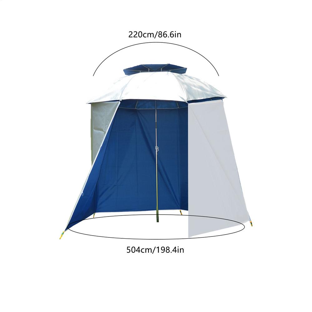 Portable Umbrella Shade Sports Umbrella Tent Waterproof Semi-Circular Fishing Umbrella Accessories UV Protection Fishing Parasol