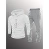 Fashion Skull 3D Print Hoodie Sweatpants Set Men