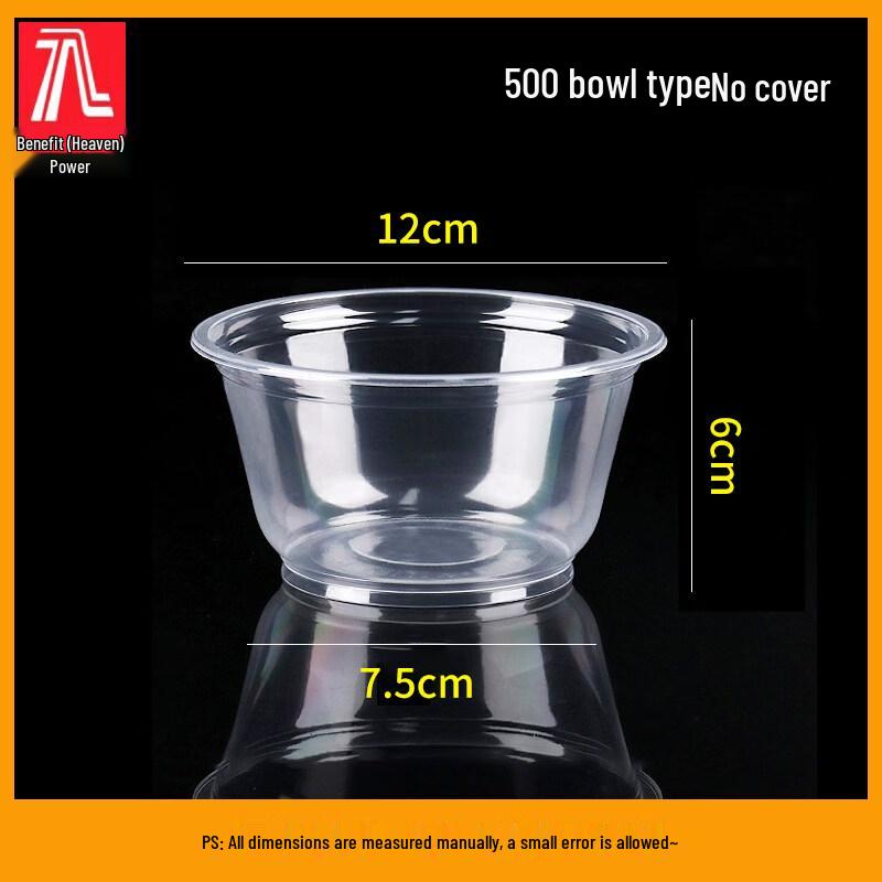 

ZISIZ Disposable Plastic Takeaway Bowl