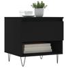  Coffee Table, Black, 50x46x50 Cm, Wood-based Material