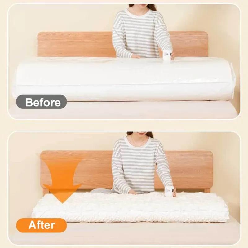 Large Latex Mattress Vacuum Storage Bags Toys Clothes Quilt Seal Vacuum Packed Bags Sponge Mats Compression Bags For Travel