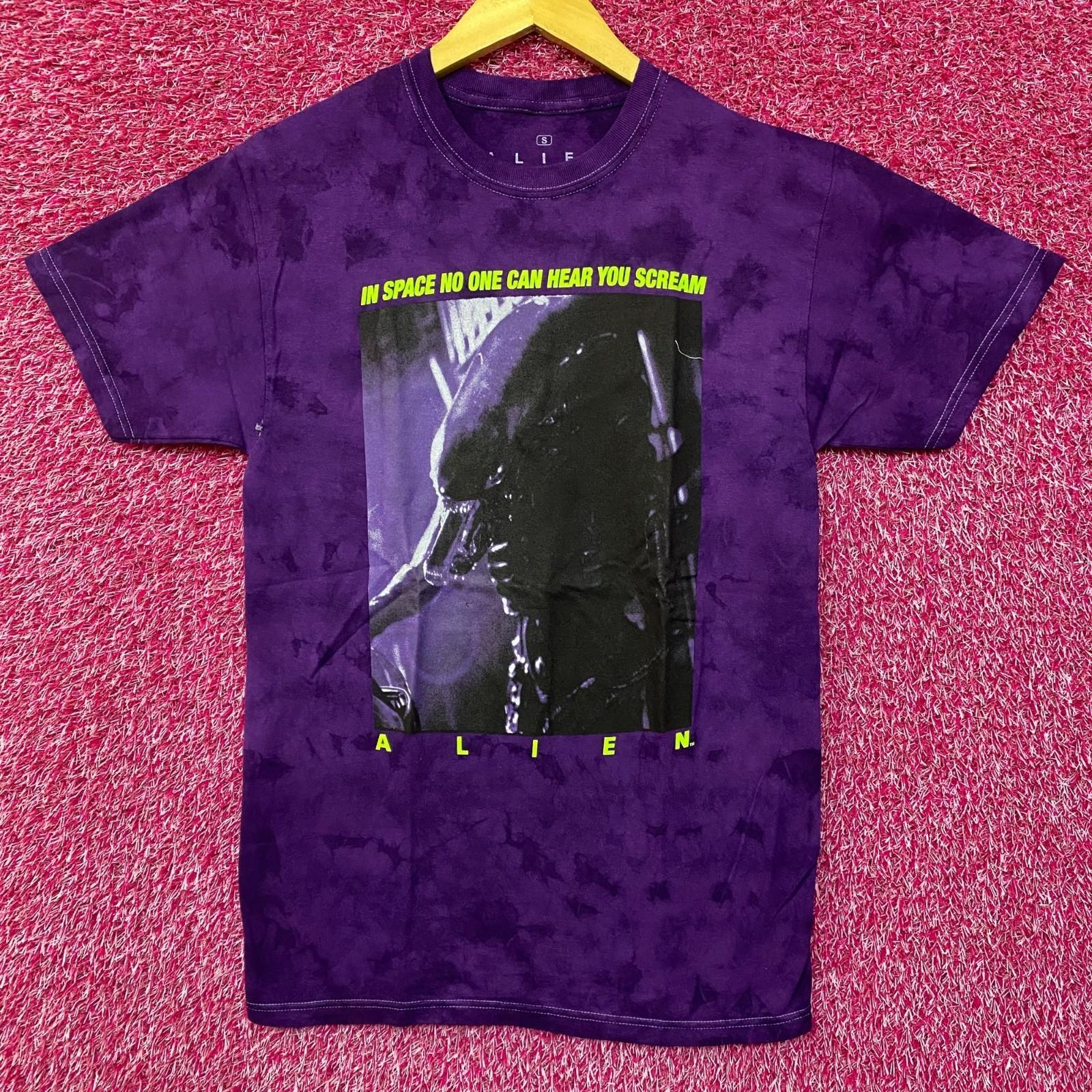 Alien Xenomorph Space No One Can Hear You Scream Tie Dye Small S