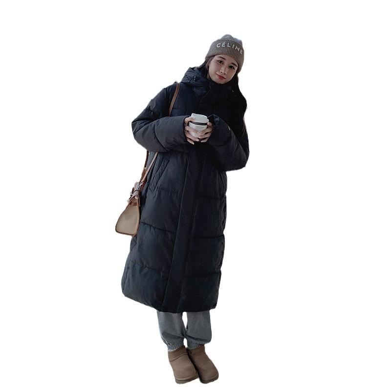 New Elegant Hooded Padded Over Knee Small Padded Jacket