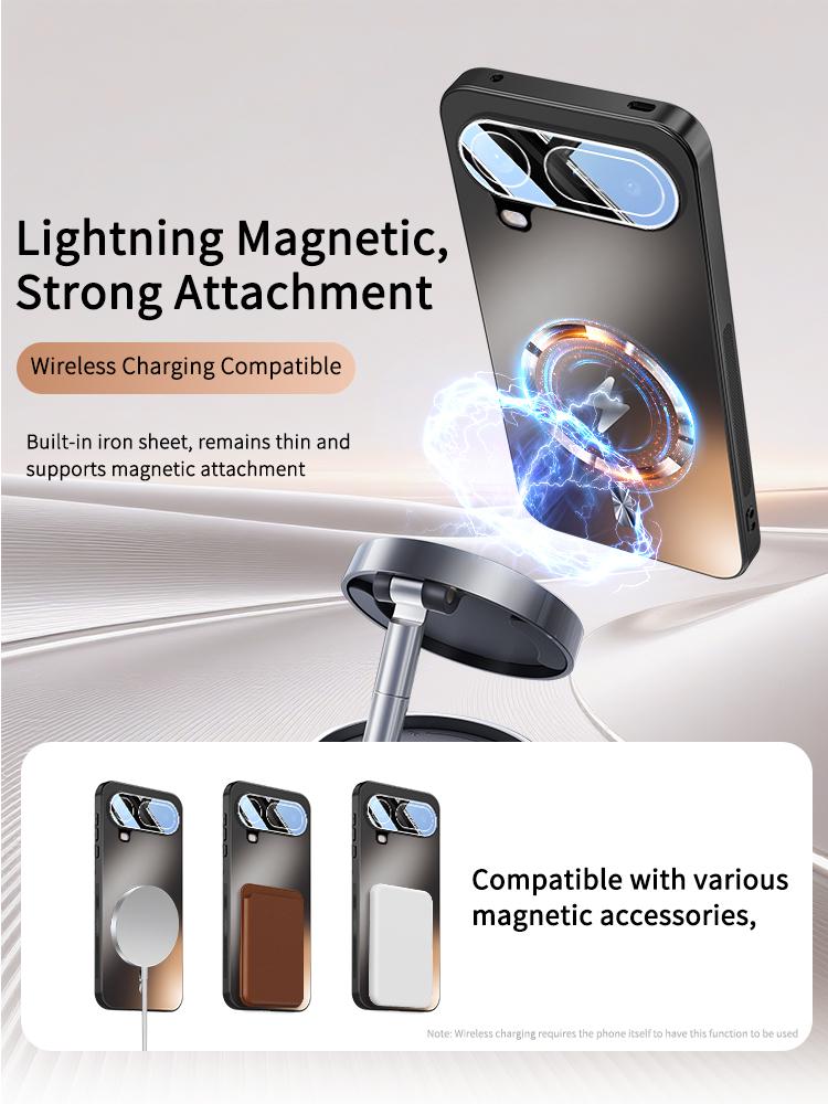 Etui Air do Honor Magic 8 Pro Magnetyczne Ładowanie Odporne na Zużycie Odporne na Uderzenia Pełne Pokrycie Obiektywu Pokrowiec Amortyzujący