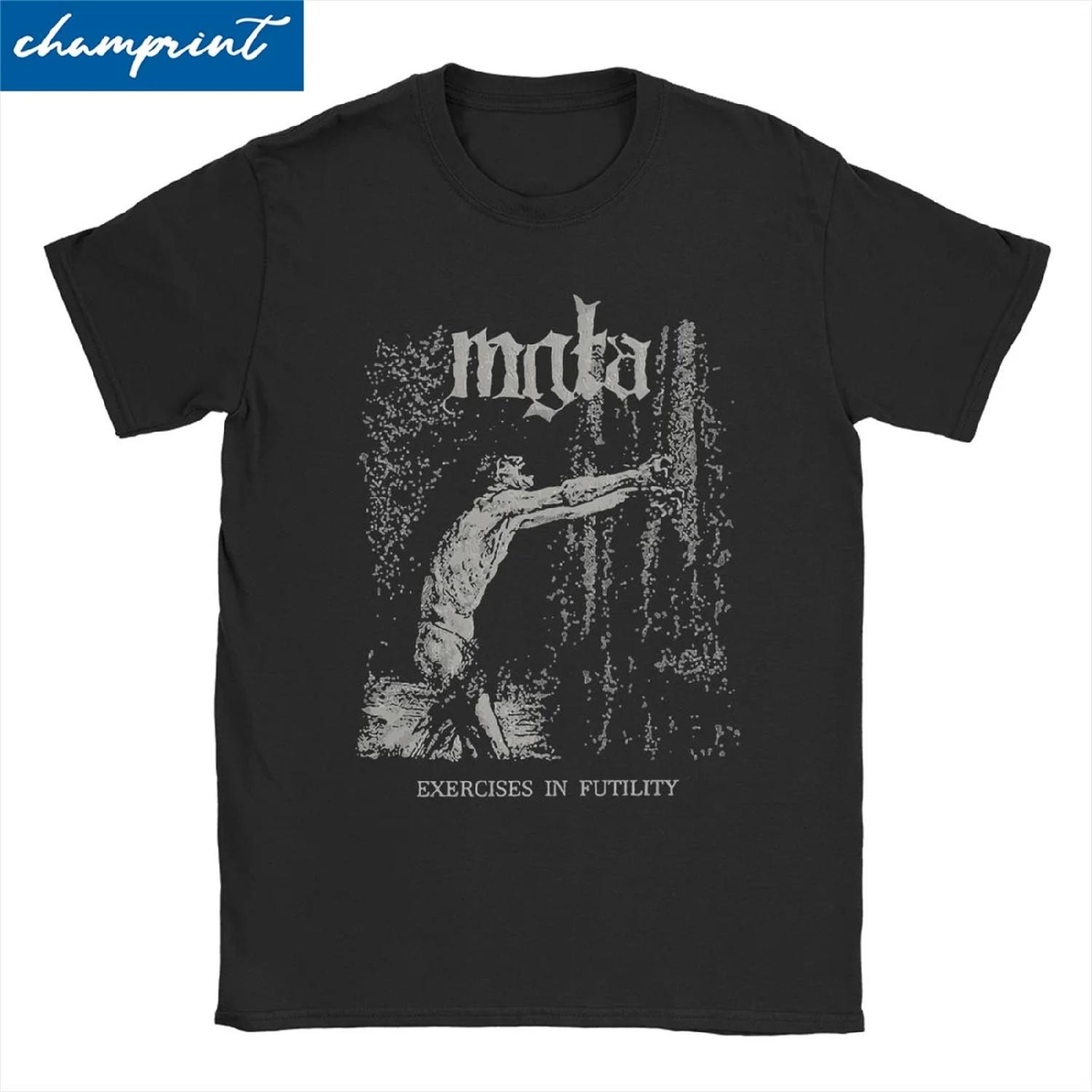 Men Women Mgla Balck Metal T Shirt Music Cotton Tops Funny Short Sleeve Crewneck Tee Shirt Big Size T-Shirt XXXXXL разноцветный