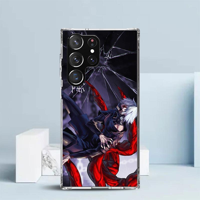 G-Ghoul Tokyo Kaneki Ken Phone Case For Samsung Galaxy S24 S25 Edge S26 Ultra S22 S23 Plus S21 + S20 FE Soft TPU Back Cover Gala