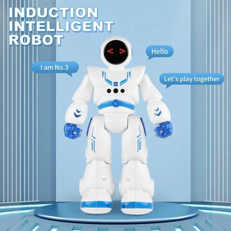 Smart Robot Toy with Gesture & Touch Sensing, Programmable Remote Control Space Robot