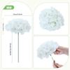 Dyed Edged Fake Flower Ball With Stem Simulation Flowers Artificial Flowers  Valentine's Day Gift