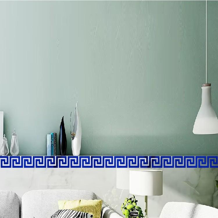 Mirror 3D Lace Border Adhesive Wallpaper | Acrylic Self-Adhesive Ceiling & TV Wall Sticker for Living Room Bedroom Decor