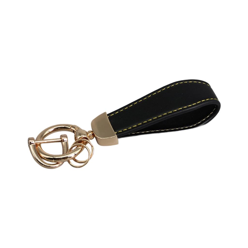 Genuine Leather Keychain for Business Professionals Portable Sturdy Keyring with Various Color for Everyday Use