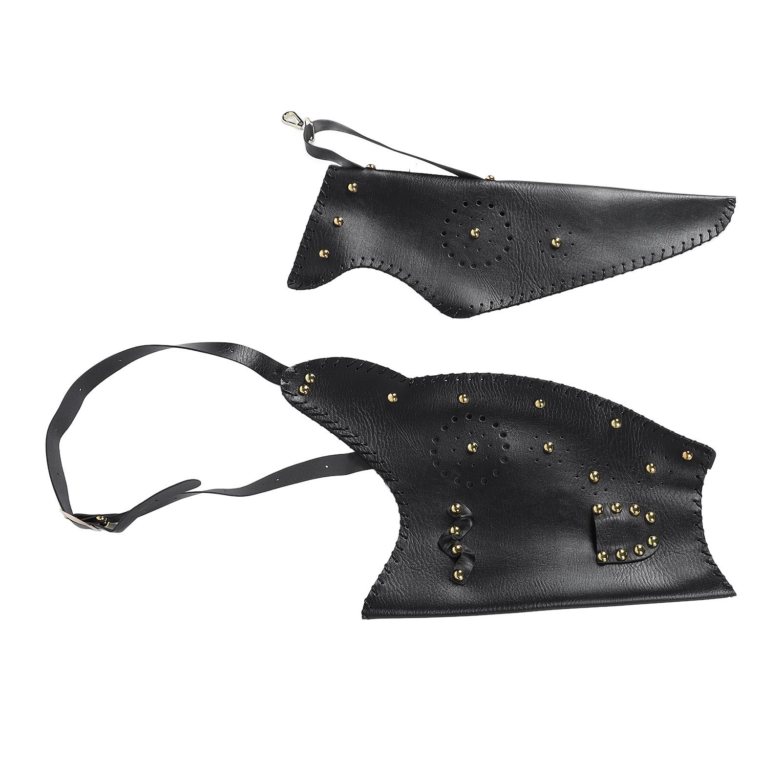 

Archery Bow Carrier Black PU Leather Adjustable Arrow Quiver for Outdoor Sports Accessory