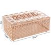 Light Luxury Crystal Tissue Box European Style Paper Storage Box Napkin Dispenser  Office