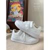 Little white shoes women's Velcro versatile heightening board shoes student cotton shoes 690