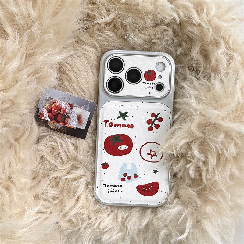 

Creative Ink Splash Girly Heart Phone Case for iPhone 17/16 Pro Max/15/14 – Tomato Shopping Bag Design 14 Pro