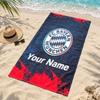 FC Bayern Munchen Custom Name Beach towels also serve as bath towels summer essential a musthave for the outdoors the beach and the pool