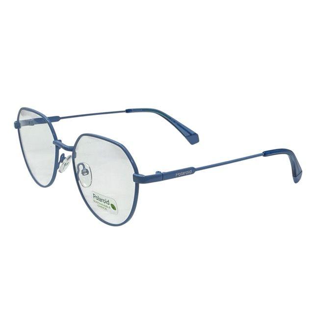Used Polaroid PLD D465 MVU 145 5419 Glasses Glasses Eyewear Round Frame SUSTAINABLE CHOICE Light Blue Logo Polaroid
