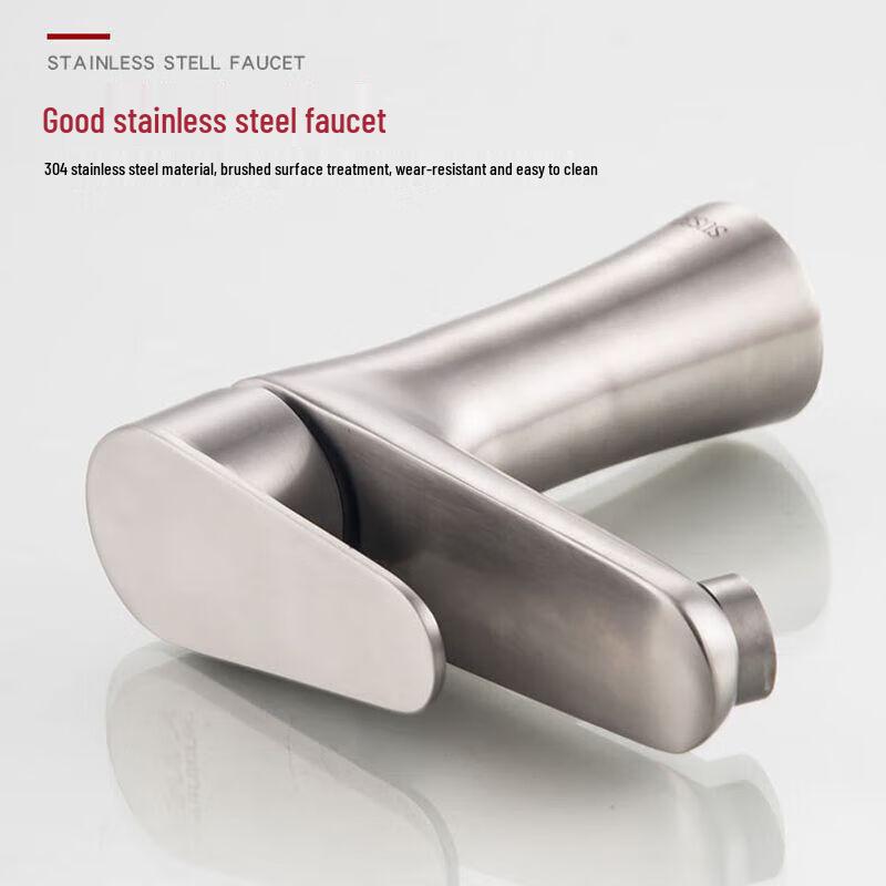 Lindong 304 Stainless Steel Hot & Cold Basin Faucet