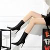 Women's European & American Style Stiletto High Heel Pointed Sexy Nightclub Slim Ankle Boots
