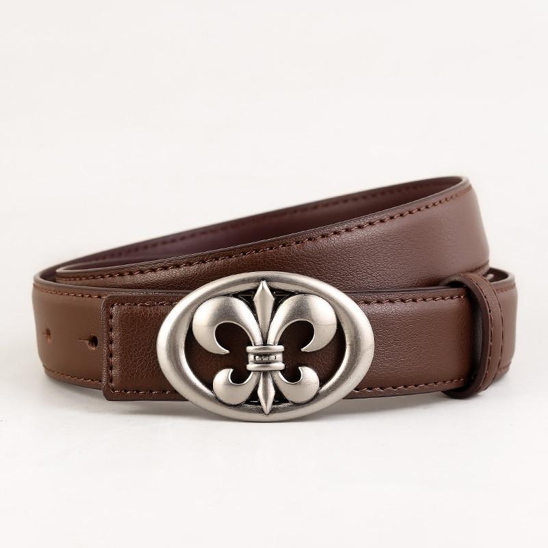 

Fashion Leather Belt For Women With Alloy Buckle For Casual And Office Wear