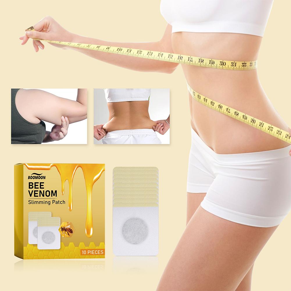 30Pcs Bee Venom Patches Fast Burning Fat Honeybee Venom Drainage Patches Improve Stomach Lose Weight Detox Sticker for Women Men
