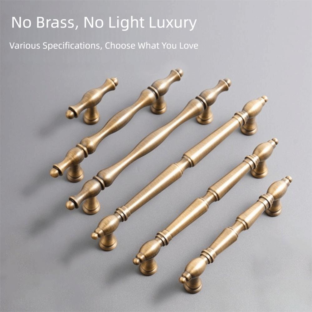Brushed Antique Brass Cabinet Pulls Solid Brass Wardrobe Handles Furniture Handles Kitchen Use